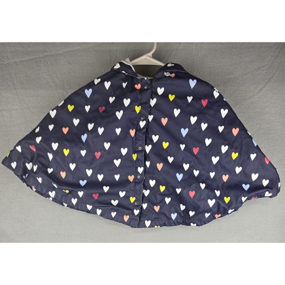 Gymboree Toddler Girls Rain Poncho Size‎ 3T Hooded Waterproof Raincoat Jacket